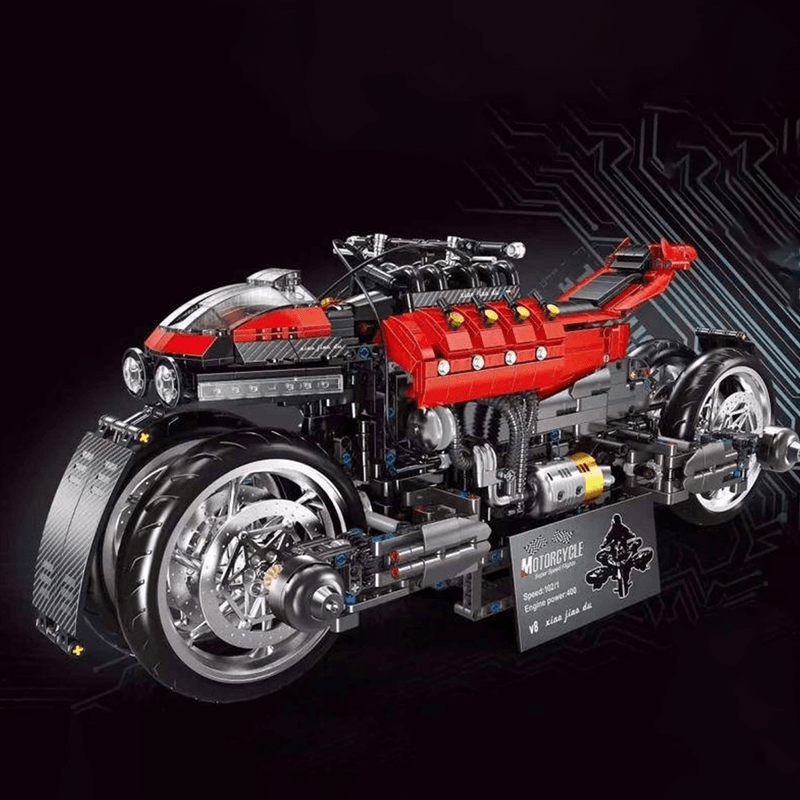 LEGO MOC Futuristic Flying Motorcycle | 2223pcs - Brick Car Merchant