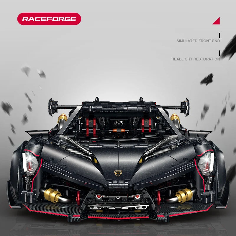Brick MOC Lamborghini "Venomcraft" Veneno | 3809 pieces - Brick Car Merchant