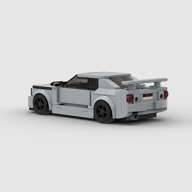 Brick MOC Nissan R34 Skyline GT-R - Brick Car Merchant