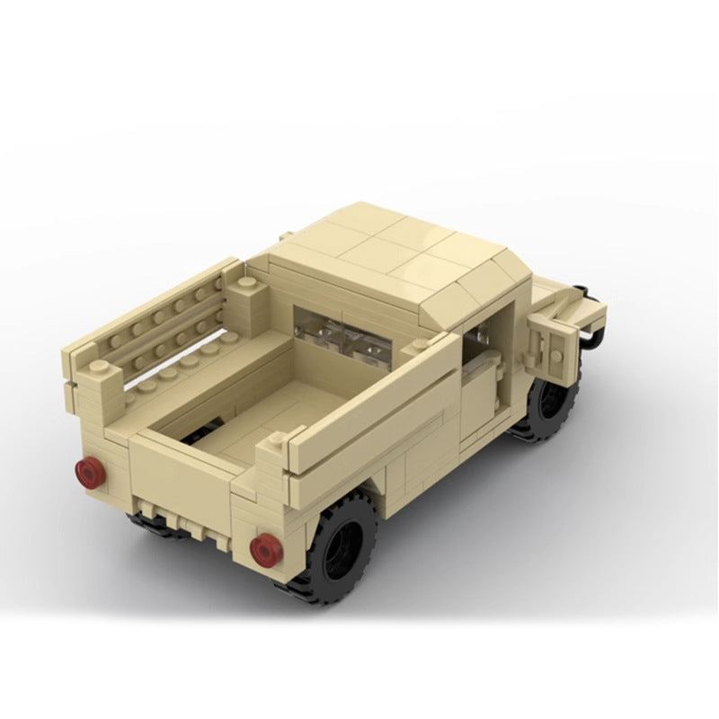 Brick MOC M998 Humvee Cargo Carrier - Brick Car Merchant