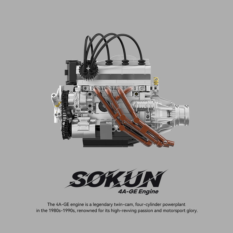Brick MOC Toyota 4A-GE Engine - Brick Car Merchant
