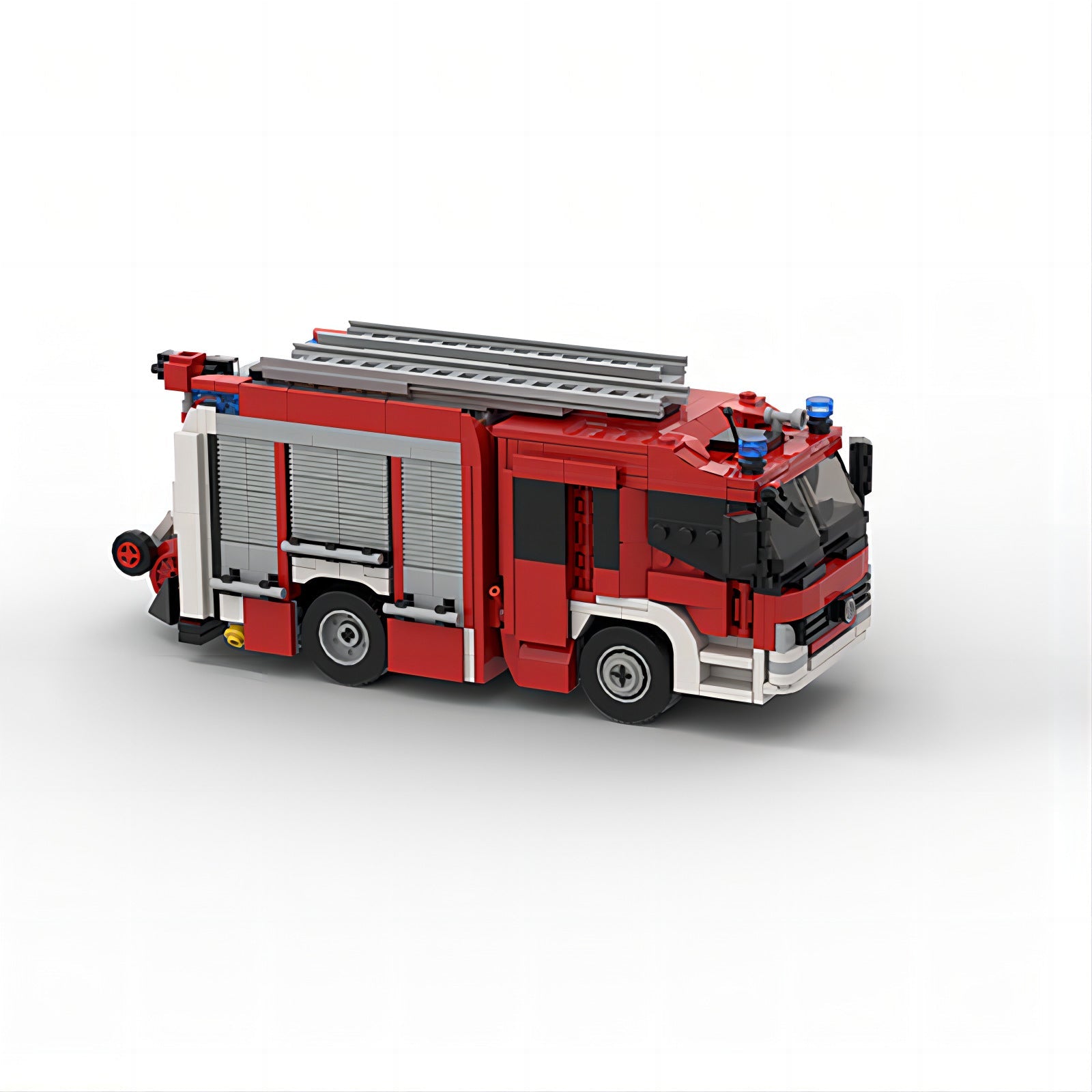Brick MOC Fire Truck - Brick Car Merchant