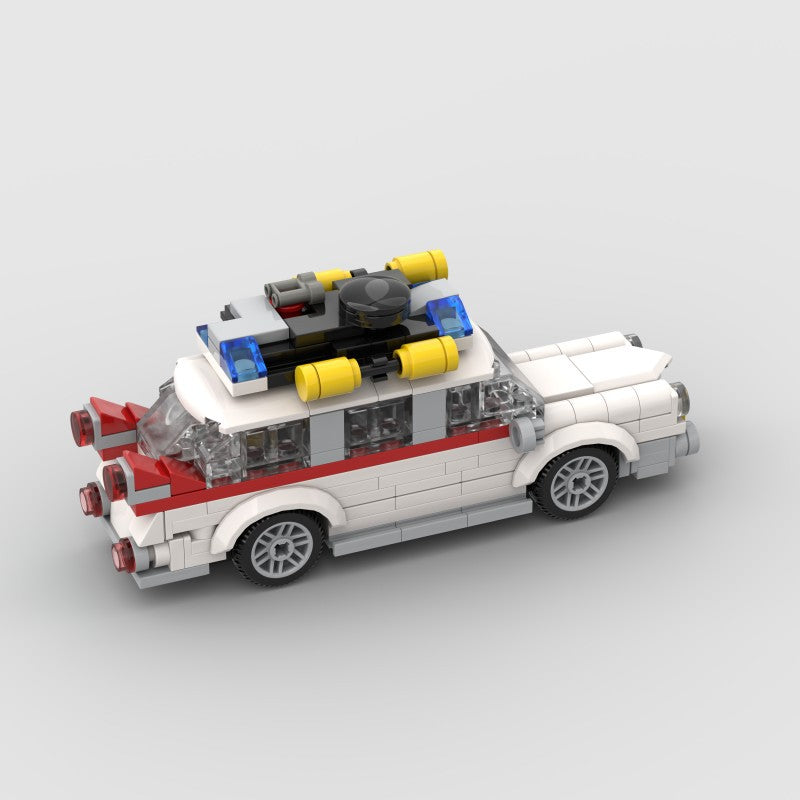 Brick MOC Ghostbusters Ecto-1 Cadillac Miller-Meteor Sentinel - Brick Car Merchant