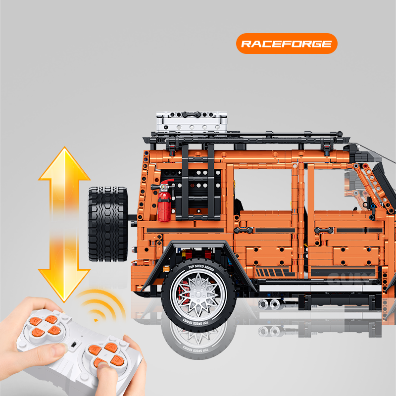 Brick MOC Mercedes AMG "Amber Fortress" G63 | 3914 pieces - Brick Car Merchant