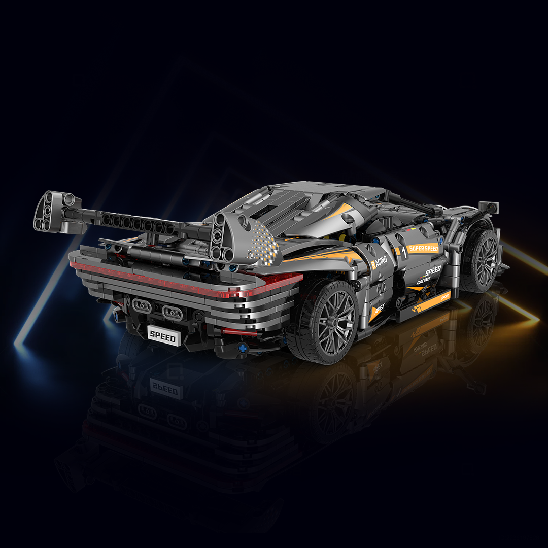 Brick MOC Ferrari Daytona SP3 Nano Edition | 1626 pieces - Brick Car Merchant