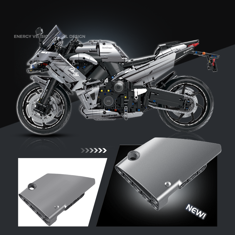 Kawasaki Ninja Chrome Sports Bike 1:5 building set - image 5