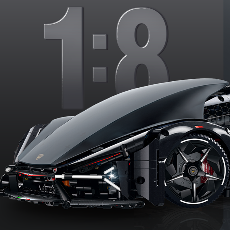 Brick MOC Lamborghini "Wraithform" Fantazma Concept | 2884 pieces - Brick Car Merchant