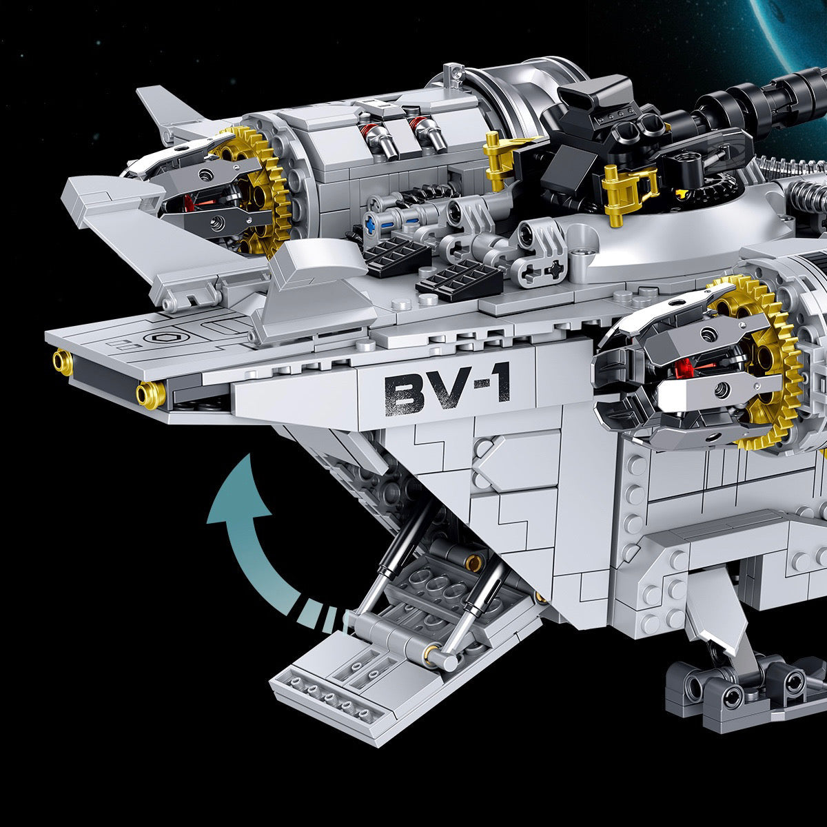 Voidblade Space Explorer building kit - detail view 3 - Brick Car Merchant