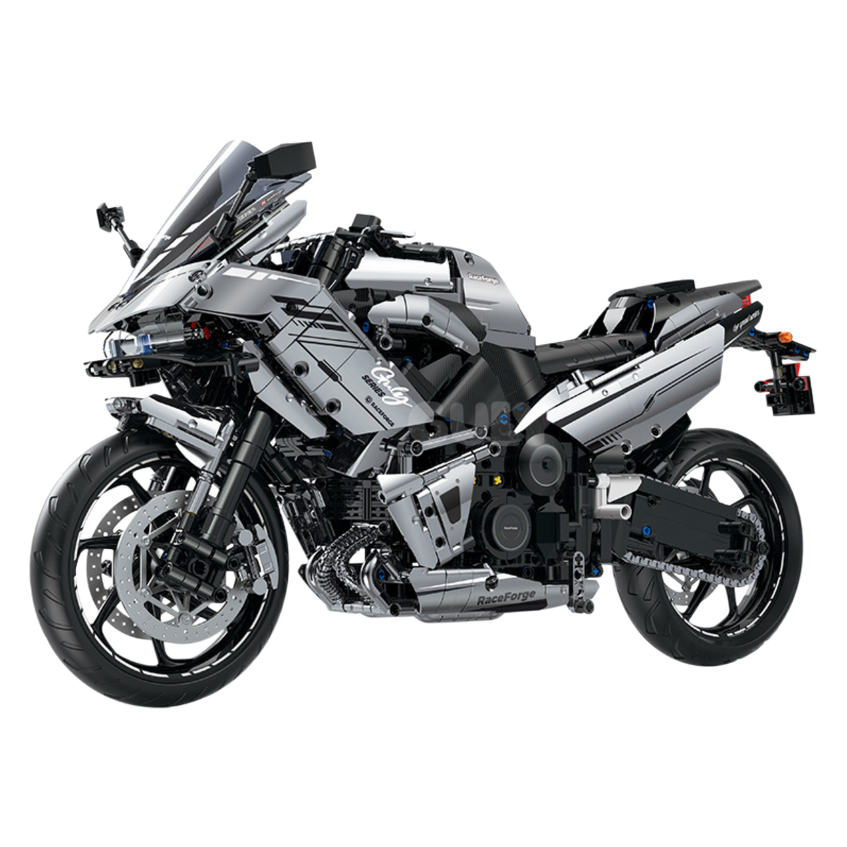 Kawasaki Ninja Chrome Sports Bike 1:5 building set - image 1