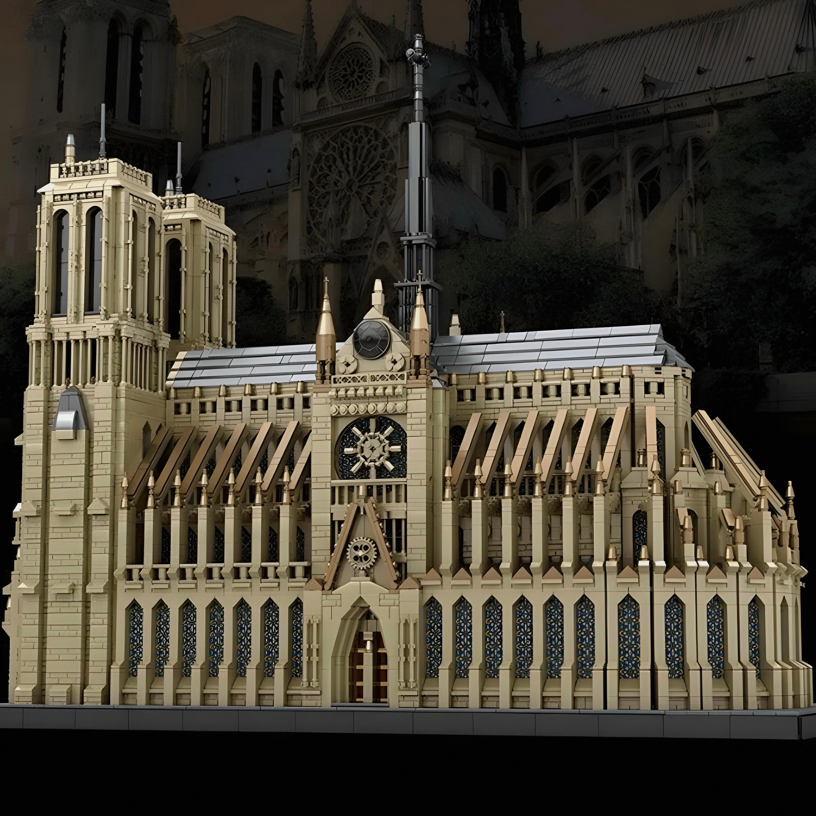 LEGO MOC Notre Dame Cathedral | 8867pcs - Brick Car Merchant