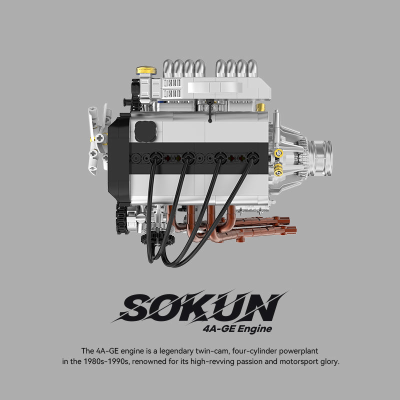 Brick MOC Toyota 4A-GE Engine - Brick Car Merchant