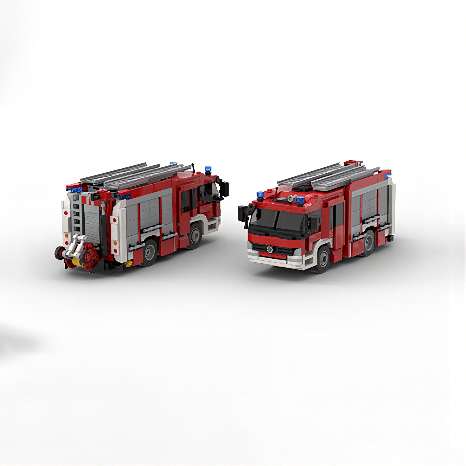 Brick MOC Fire Truck - Brick Car Merchant
