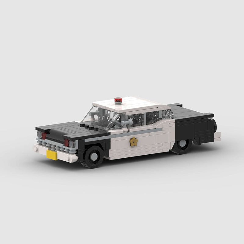 Brick MOC 1959 Ford Custom 300 Police - Brick Car Merchant