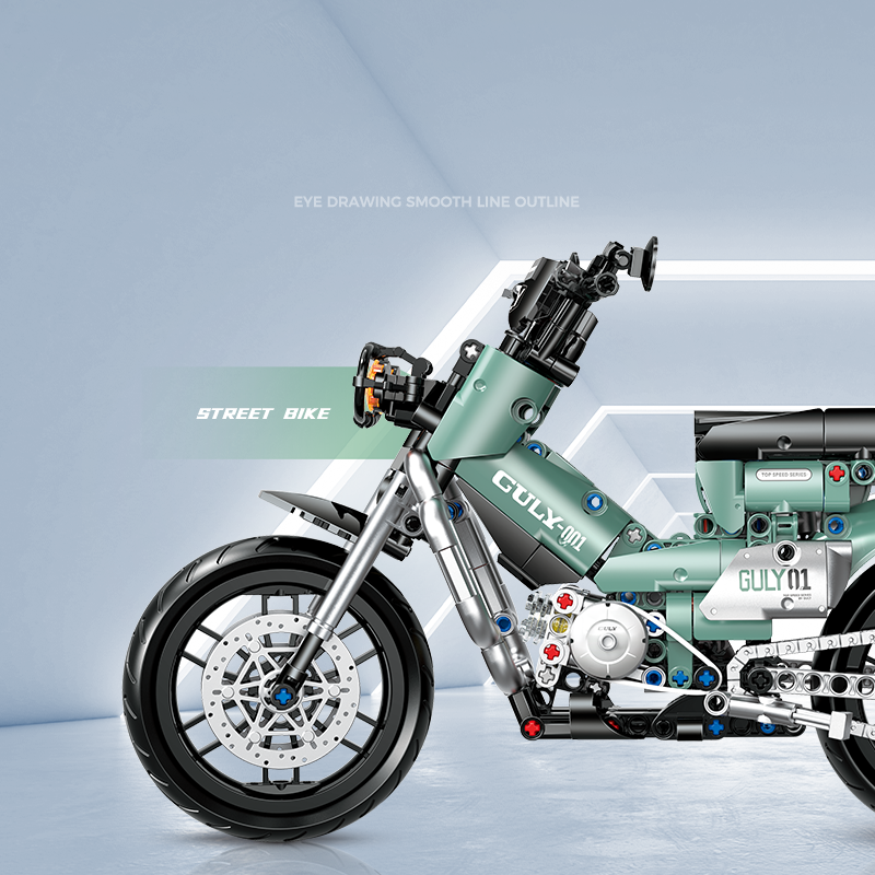 Honda Cross Cub CC110 Custom 1:8 building set - image 3