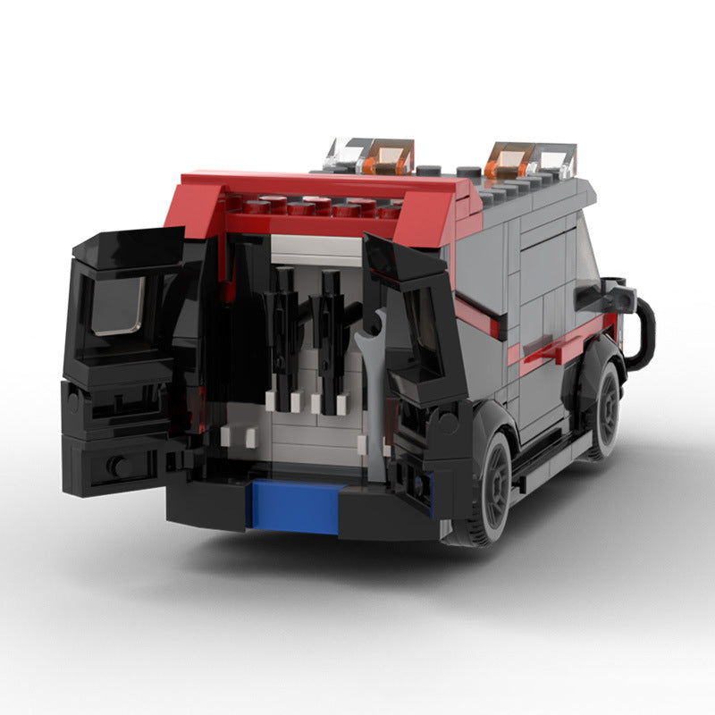 Brick MOC GMC Vandura Van "A-Team" - Brick Car Merchant