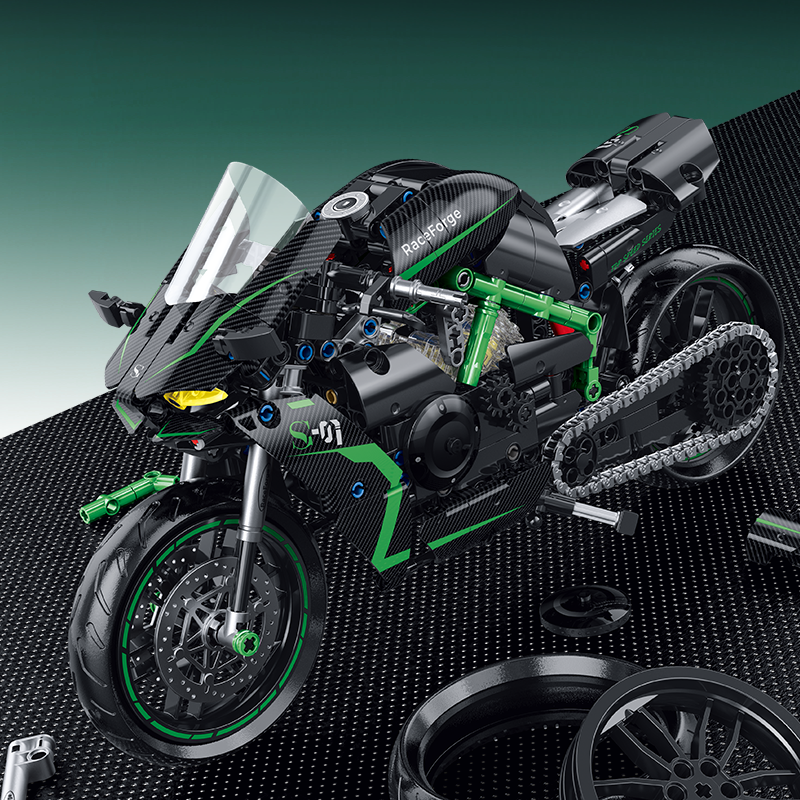 Kawasaki Ninja H2R 1:8 building set - image 6