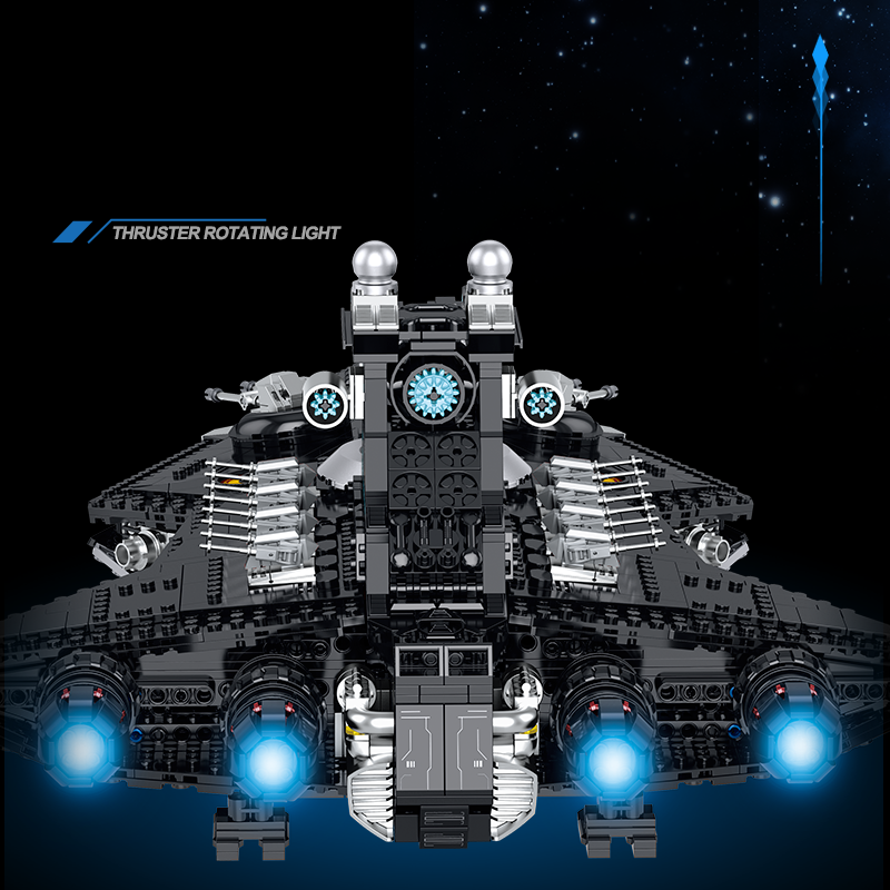 Brick MOC Dark Meridian Space Cruiser | 2628pcs - Brick Car Merchant