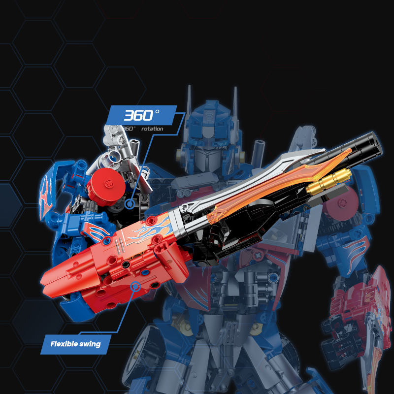 Brick MOC Vanguard Titan Battle Mecha | 1356pcs - Brick Car Merchant