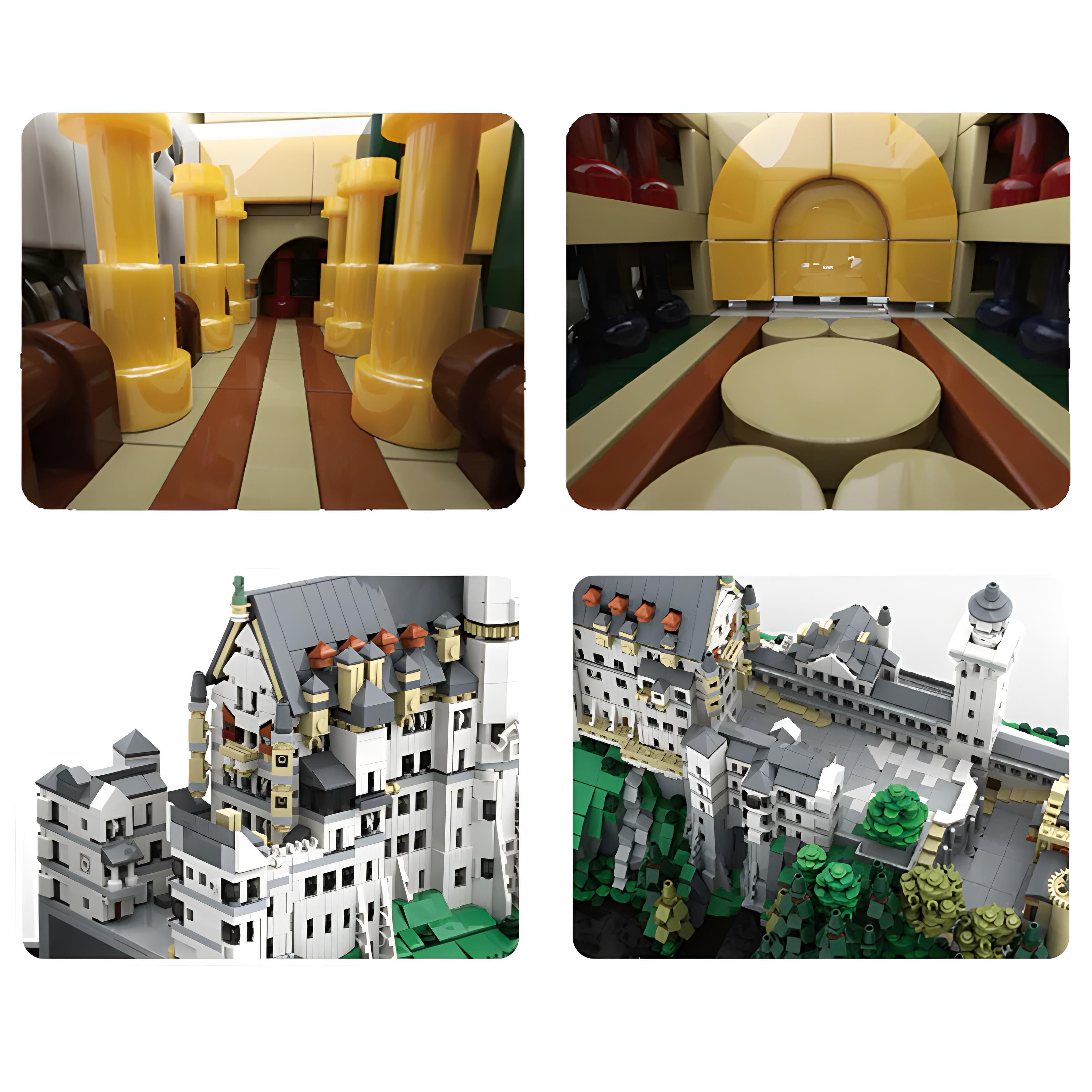 LEGO MOC Neuschwanstein Castle | 7438pcs - Brick Car Merchant