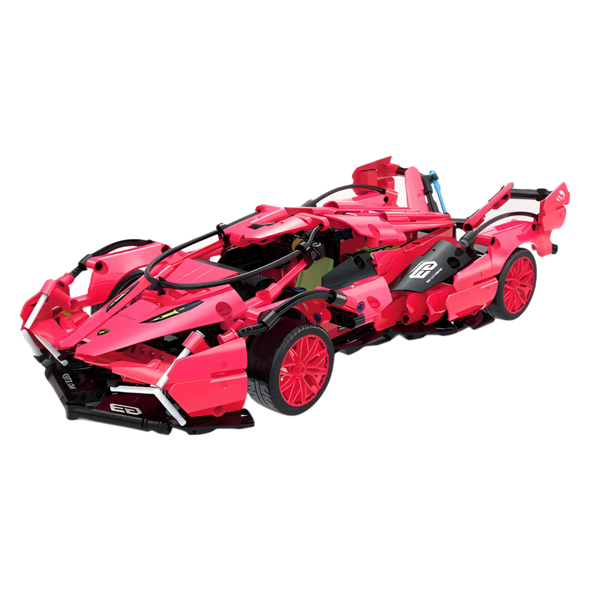 Brick MOC Lamborghini V12 Concept Candy Edition | 1126 pieces - Brick Car Merchant