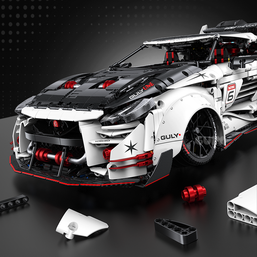 Brick MOC Nissan GT R R35 Carbon Edition | 3939 pieces - Brick Car Merchant