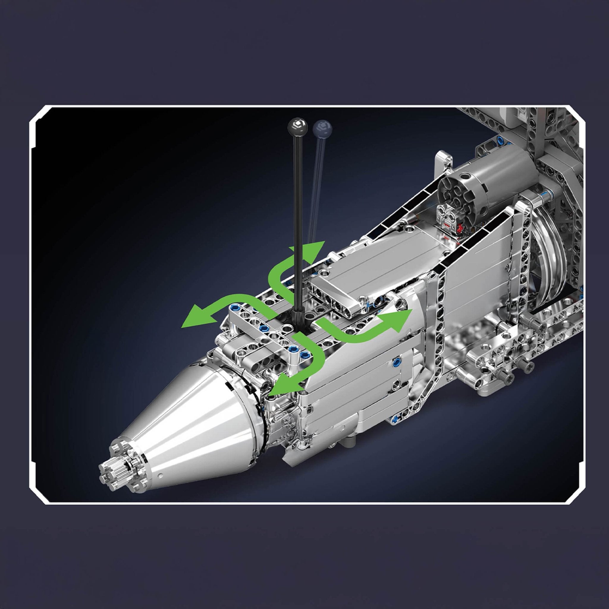 LEGO MOC 5.5L AMG V8 Engine & Gearbox | 2898pcs - Brick Car Merchant