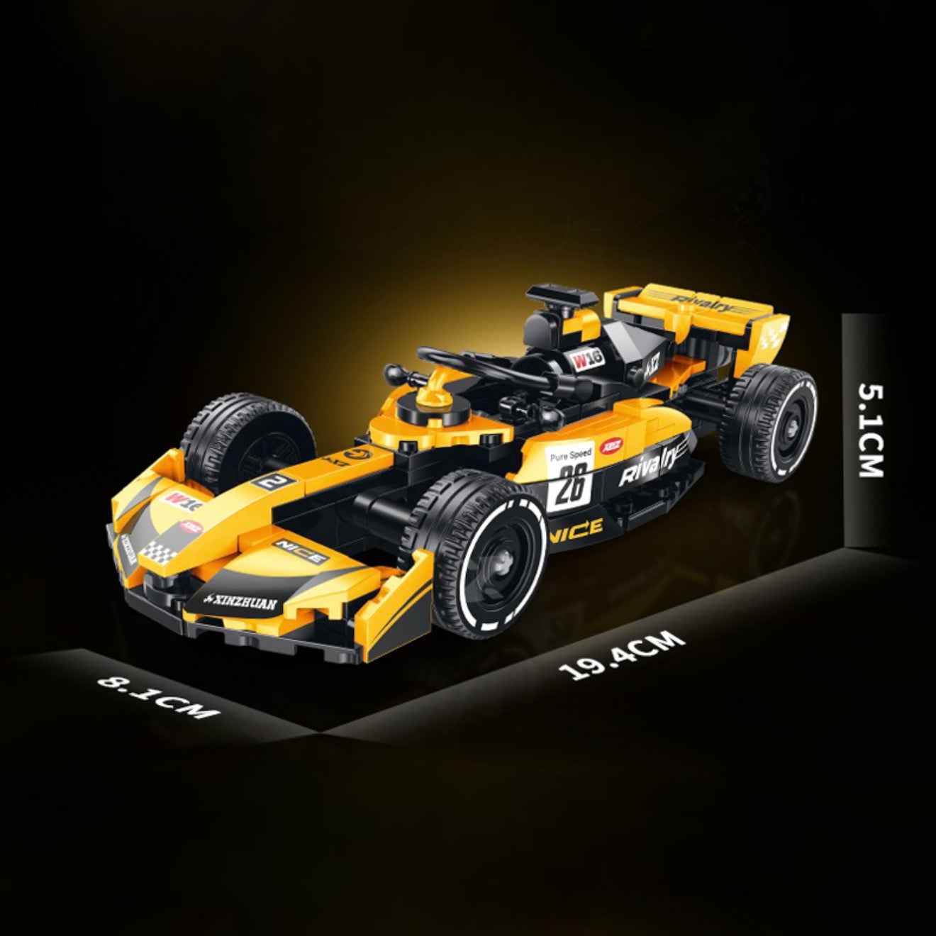 Brick MOC French Single Seater | 402pcs - Brick Car Merchant