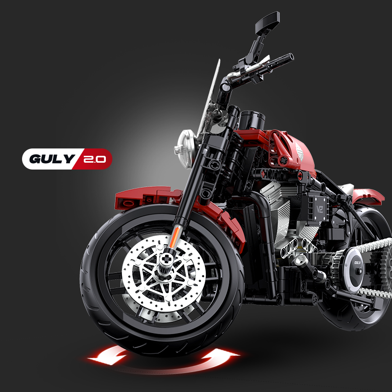 Harley-Davidson Softail Slim 1:8 building set - image 5