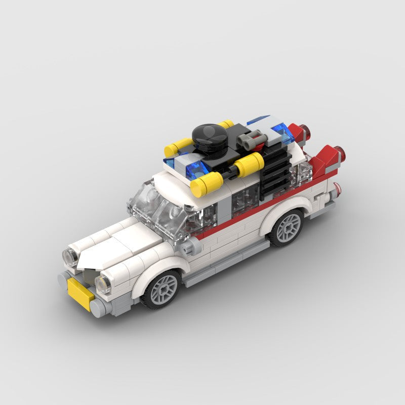 Brick MOC Ghostbusters Ecto-1 Cadillac Miller-Meteor Sentinel - Brick Car Merchant