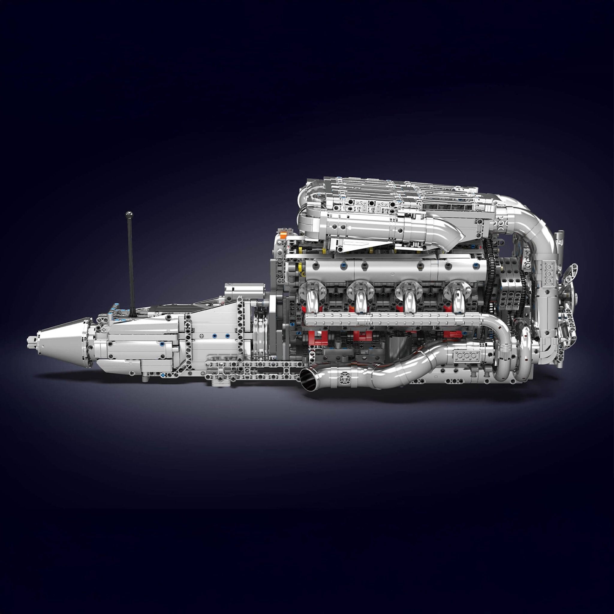 Brick MOC 5.5L AMG V8 Engine & Gearbox | 2898pcs - Brick Car Merchant