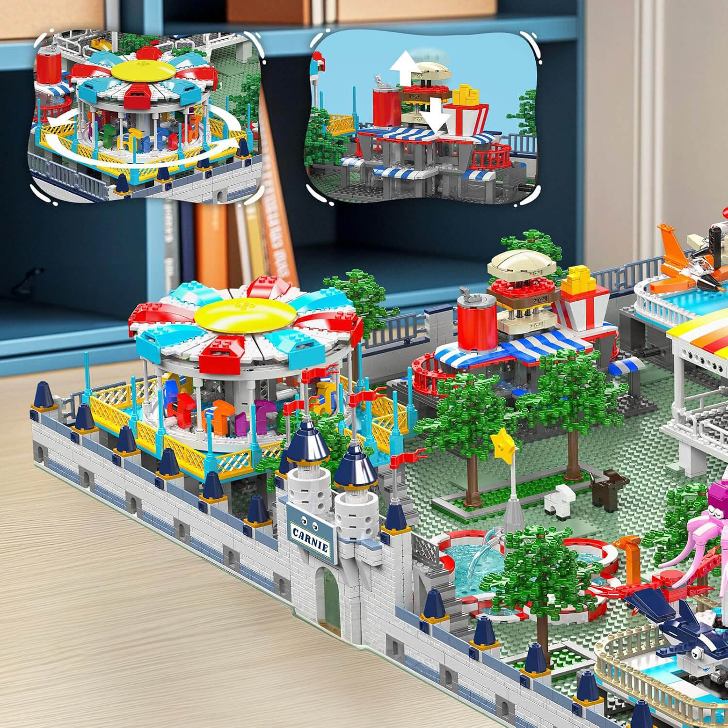 Brick MOC Motorized Amusement Park - Ultimate Edition | 5219pcs - Brick Car Merchant