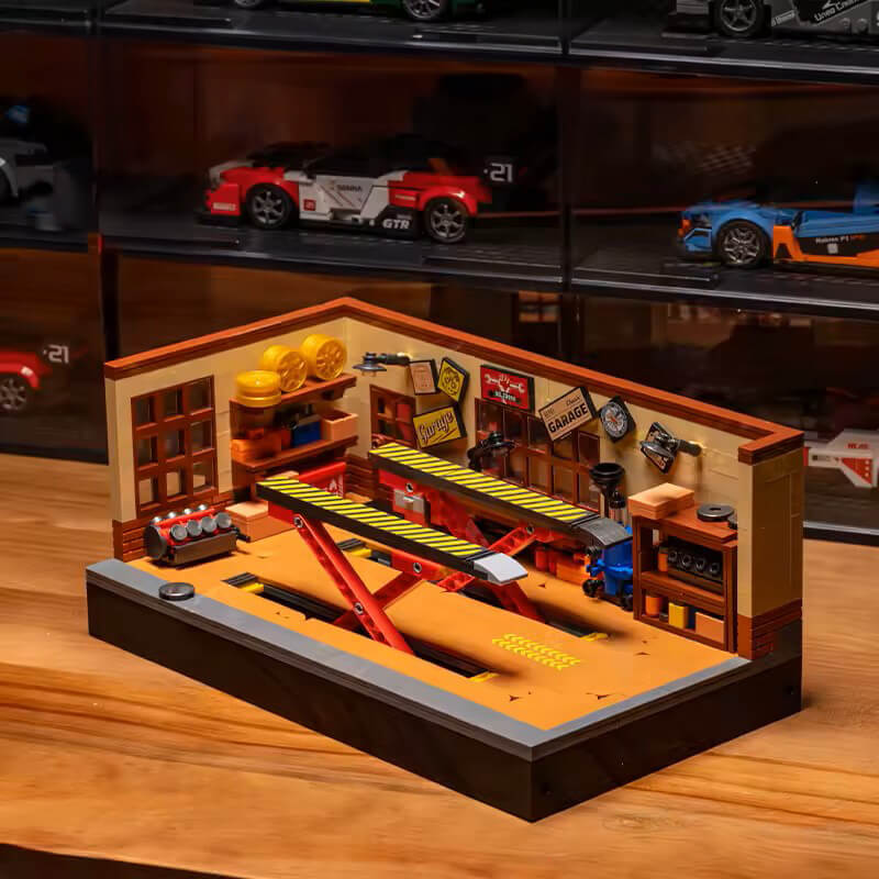 Brick MOC Vintage Auto Garage | 749pcs - Brick Car Merchant