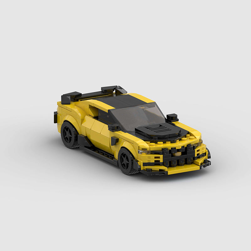 Brick MOC Chevrolet Camaro "Bumblebee" from Transformers - Brick Car Merchant