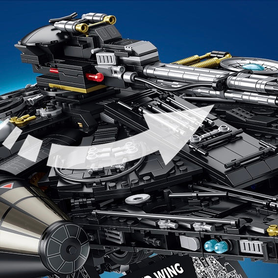 Dark Harbinger Space Carrier building kit - detail view 3 - Brick Car Merchant