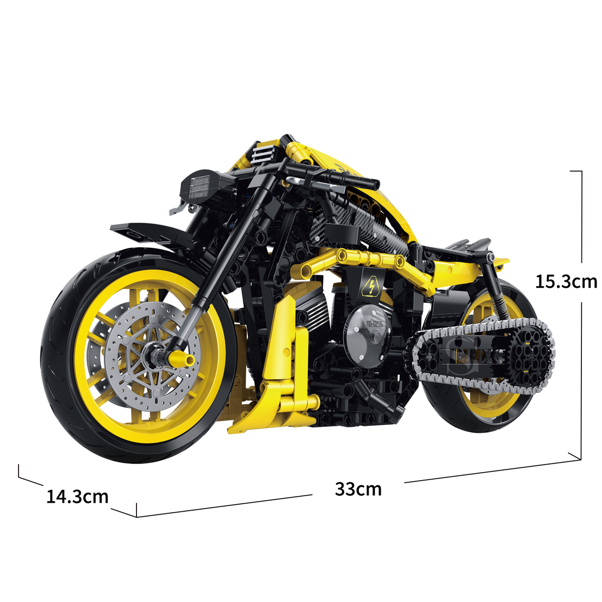 Harley-Davidson V-Rod Yellow Custom 1:8 building set - image 7