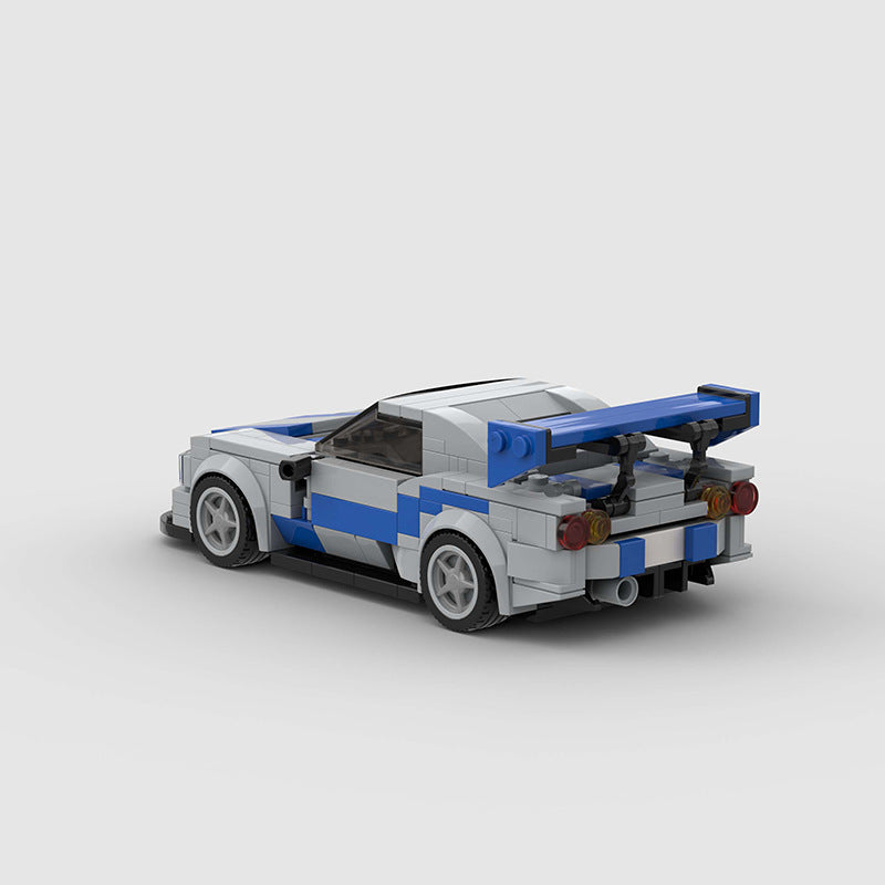 Brick MOC Nissan Skyline GT-R R34 Fast & Furious - Brick Car Merchant