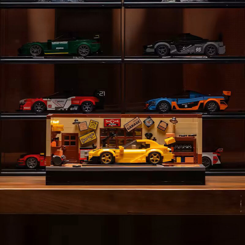Brick MOC Vintage Auto Garage | 749pcs - Brick Car Merchant