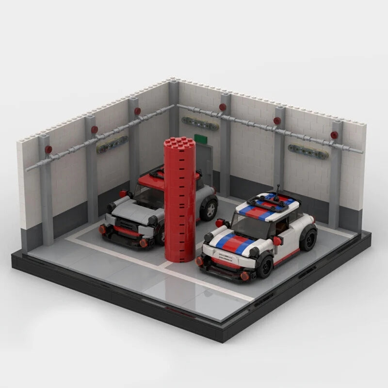 Brick MOC Underground Garage Display - Brick Car Merchant
