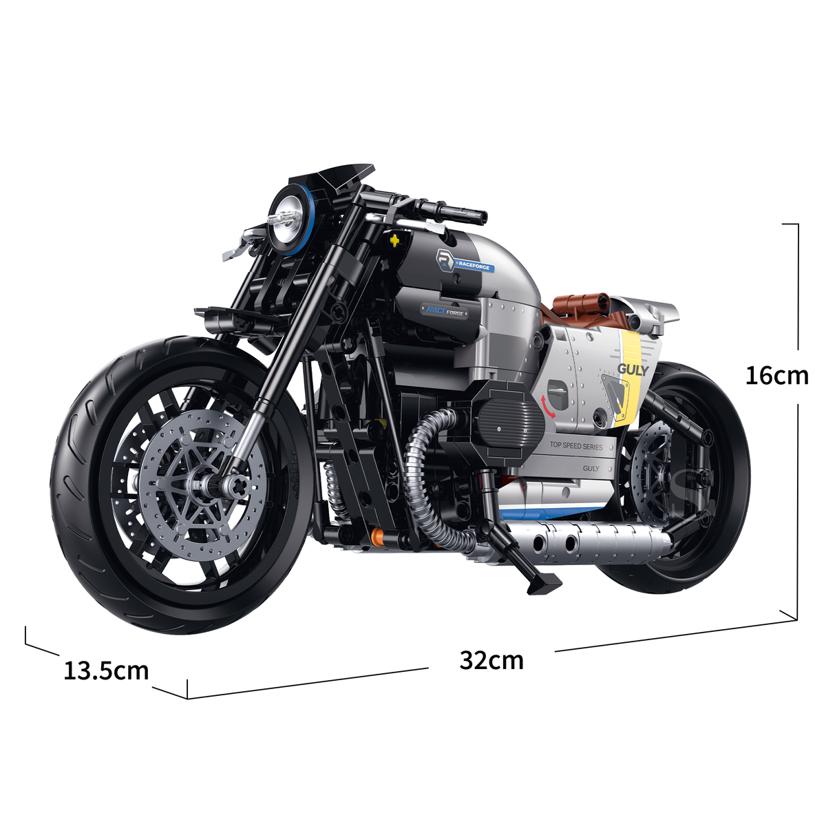 BMW R18 Custom Cruiser 1:8 building set - image 8