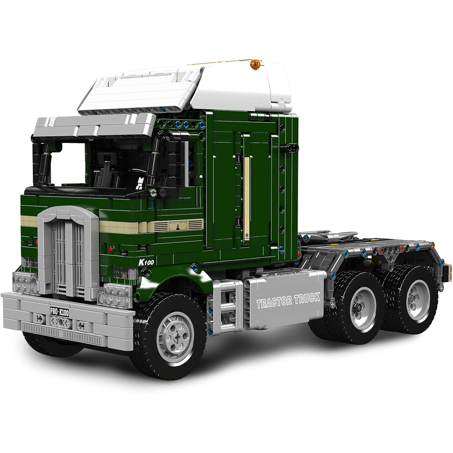 Brick MOC 70s Cabover Truck Remote Control | 2180pcs - Brick Car Merchant
