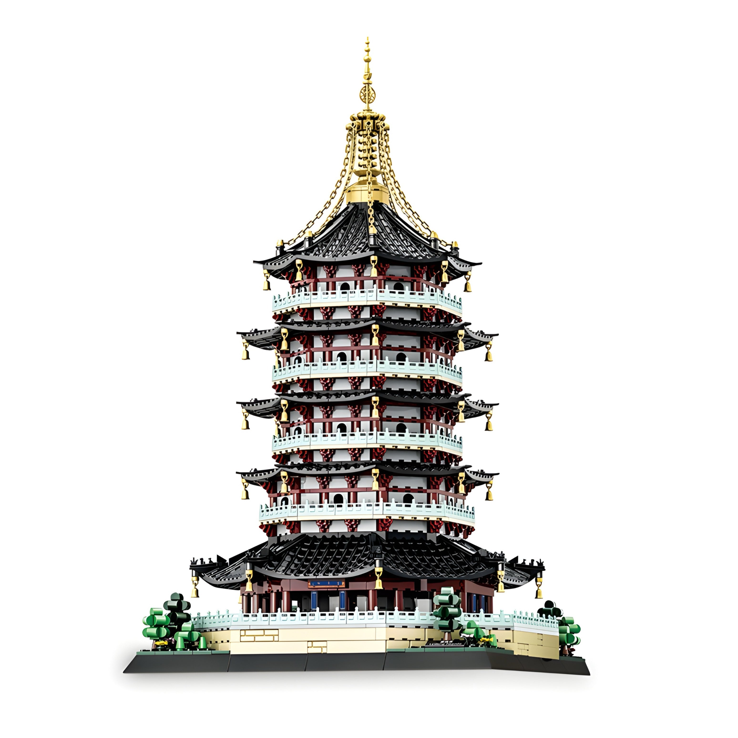 LEGO MOC Leifeng Pagoda | 1498pcs - Brick Car Merchant