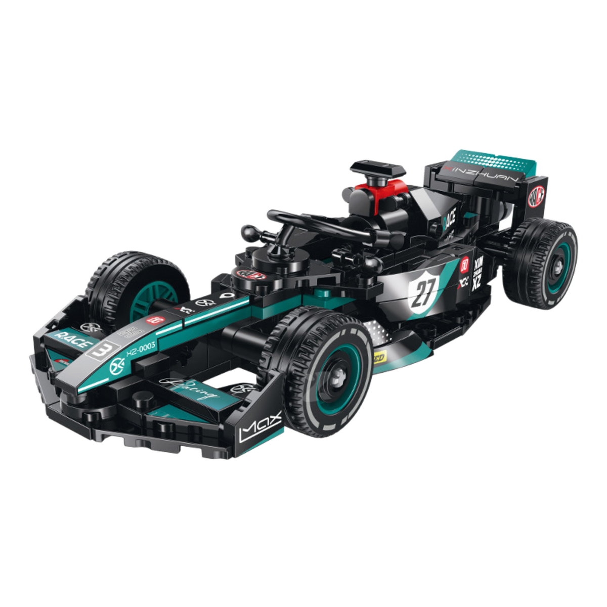 Brick MOC Mercedes F1 Podium 3 Edition | 406 pieces - Brick Car Merchant