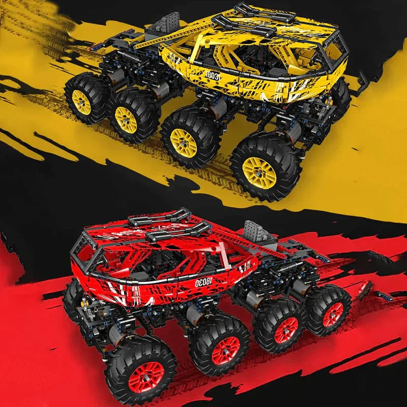 Brick MOC 8-Wheel Drive Off-Roader | 1961pcs - Brick Car Merchant
