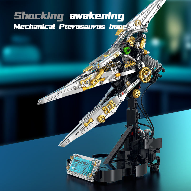 Brick MOC Steam Pterodactyl Mechanical Skull | 888pcs - Brick Car Merchant