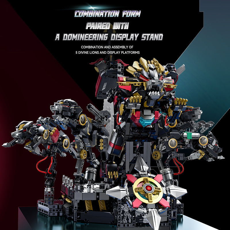 Brick MOC Ironclad Rex Lion Mecha | 3935pcs - Brick Car Merchant