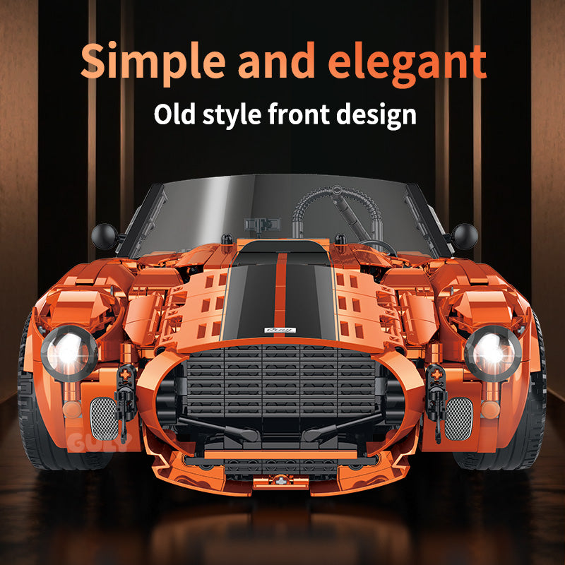 Brick MOC Shelby Cobra 427 Copperhead Edition | 2765 pieces - Brick Car Merchant