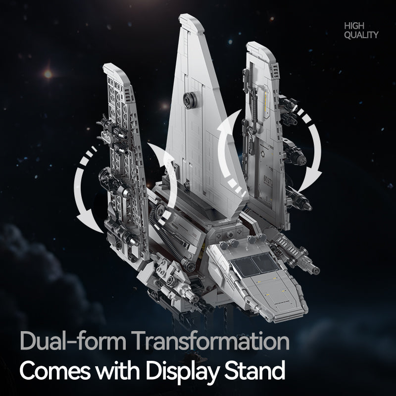 Delta Envoy Command Shuttle building kit - detail view 4 - Brick Car Merchant