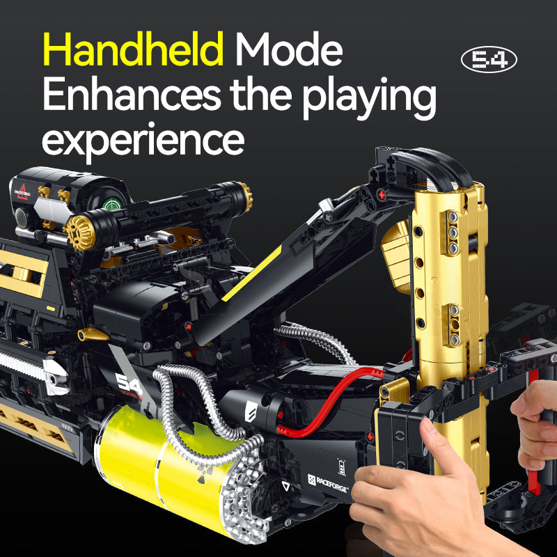 Brick MOC Thunder Volley Rotary Blaster | 2837 pieces - Brick Car Merchant