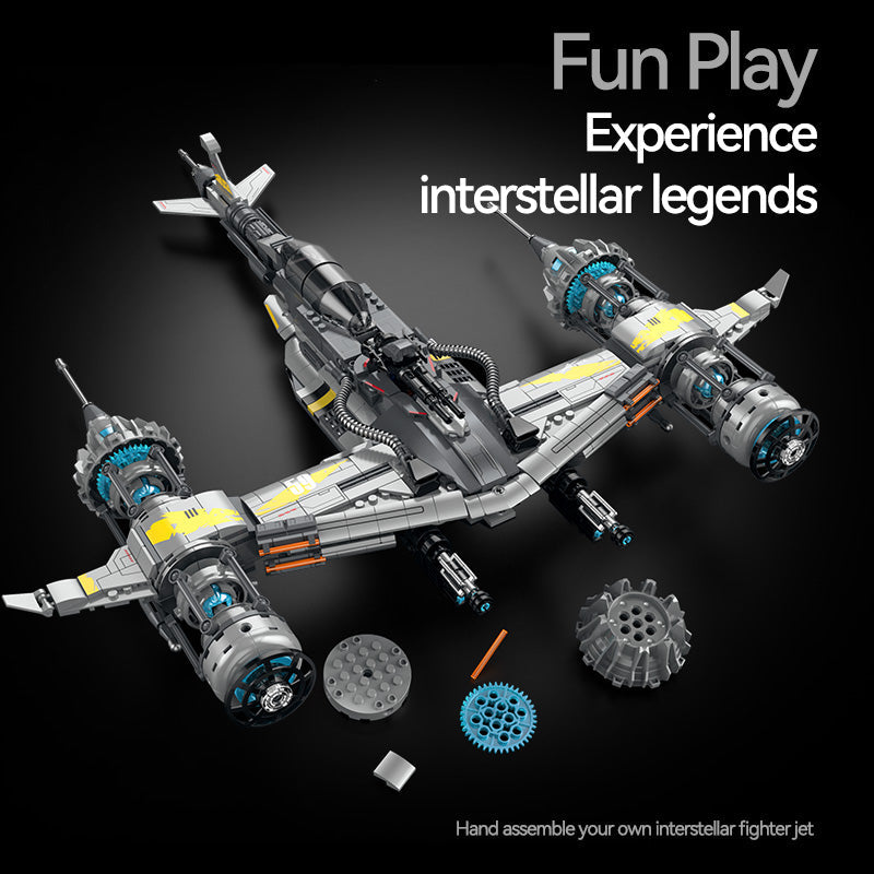 Twin Nova Space Fighter building kit - detail view 3 - Brick Car Merchant