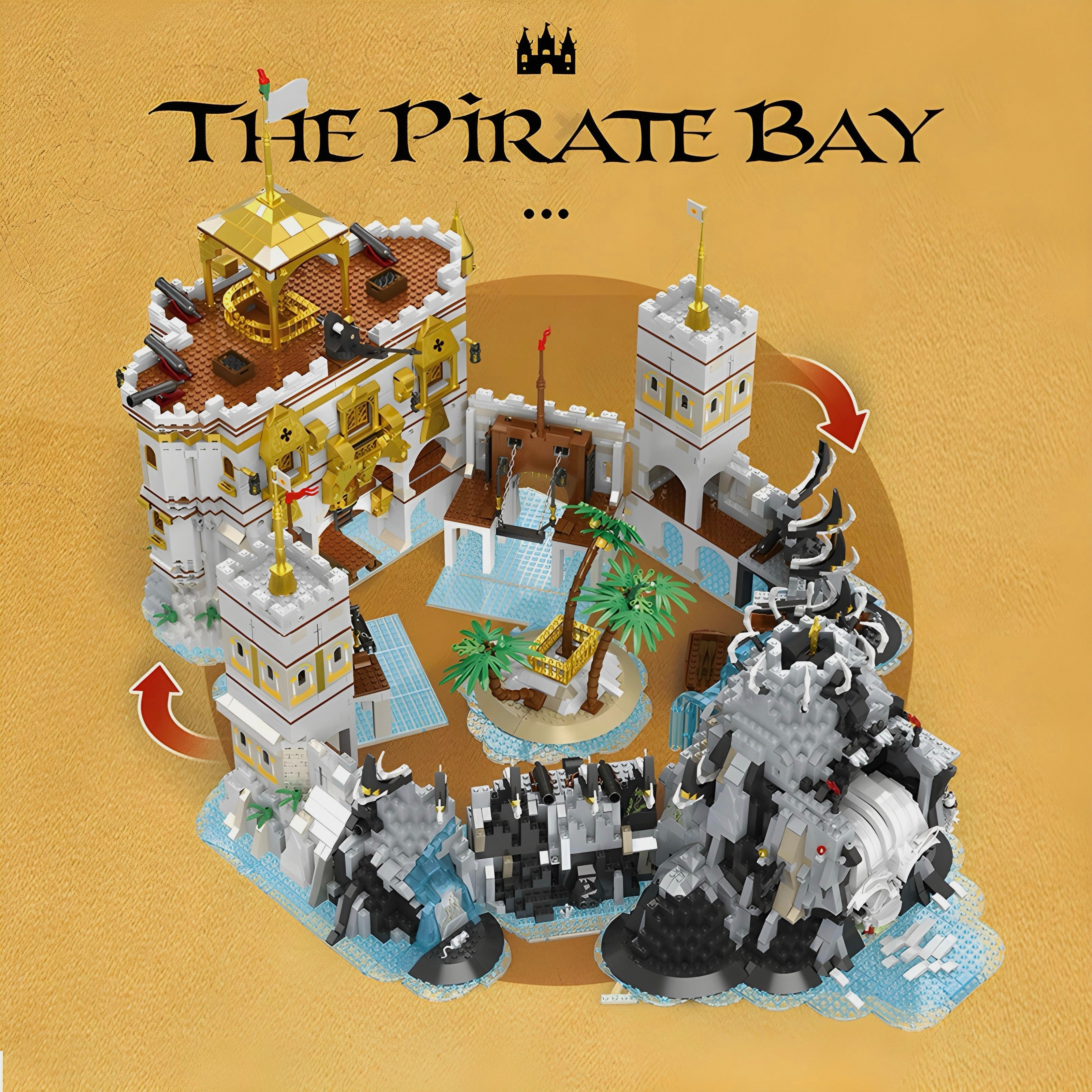 Brick MOC The Pirate Bay | 2964pcs - Brick Car Merchant